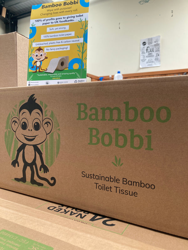 box of Bamboo Bobby sustainable toilet tissue