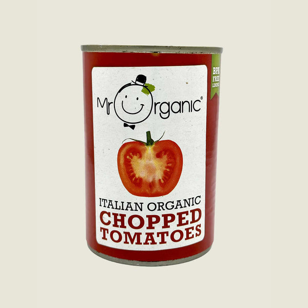 Mr Organic Italian organic chopped tomatoes in tin