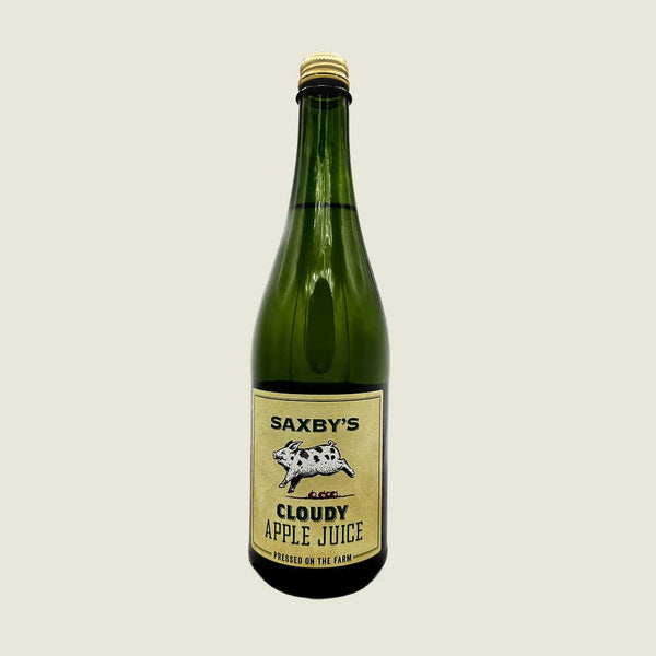 Vegan friendly Saxbys cloudy apple juice available from our Northamptonshire based refill shop