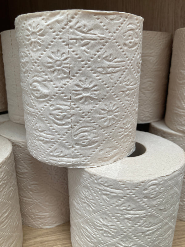 soft unbleached recyclable toilet roll